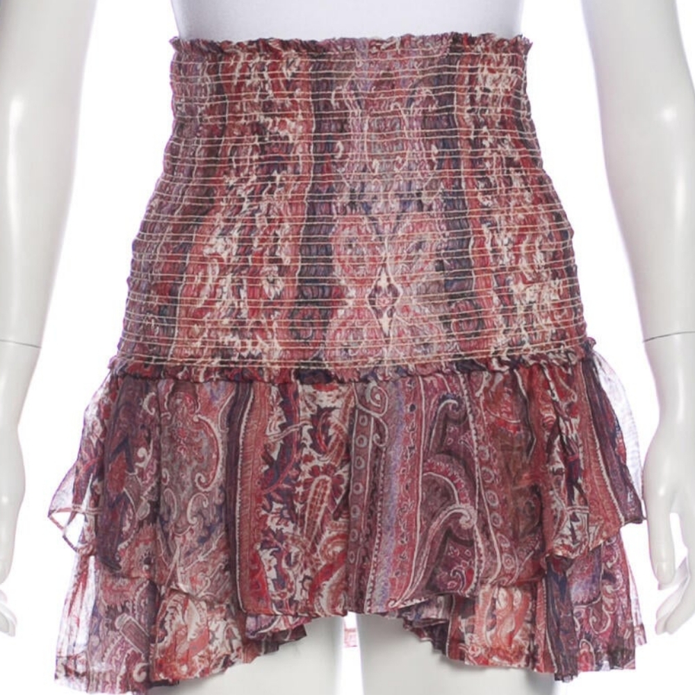 Isabel Marant Paisley Printed Mini Skirt